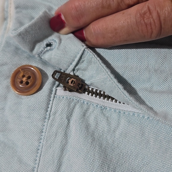 J. Crew light teal blue men's shorts 100% cotton. Size 31 - Picture 6 of 8